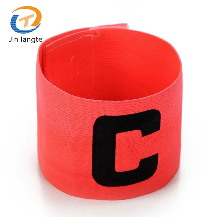 

Football/Soccer Team Elastic Captain Armband Loop Closure Stretchy Customized Logo Cheap Wholesale