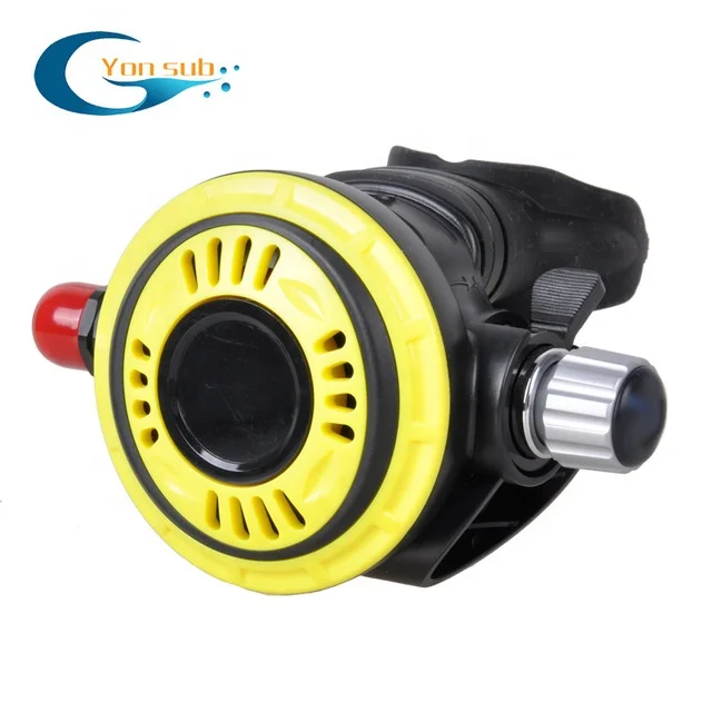 

YONSUB Scuba Diving Second Stage Regulator diving adjustable Breathing Equipment low pressure second stage, Yellow, black