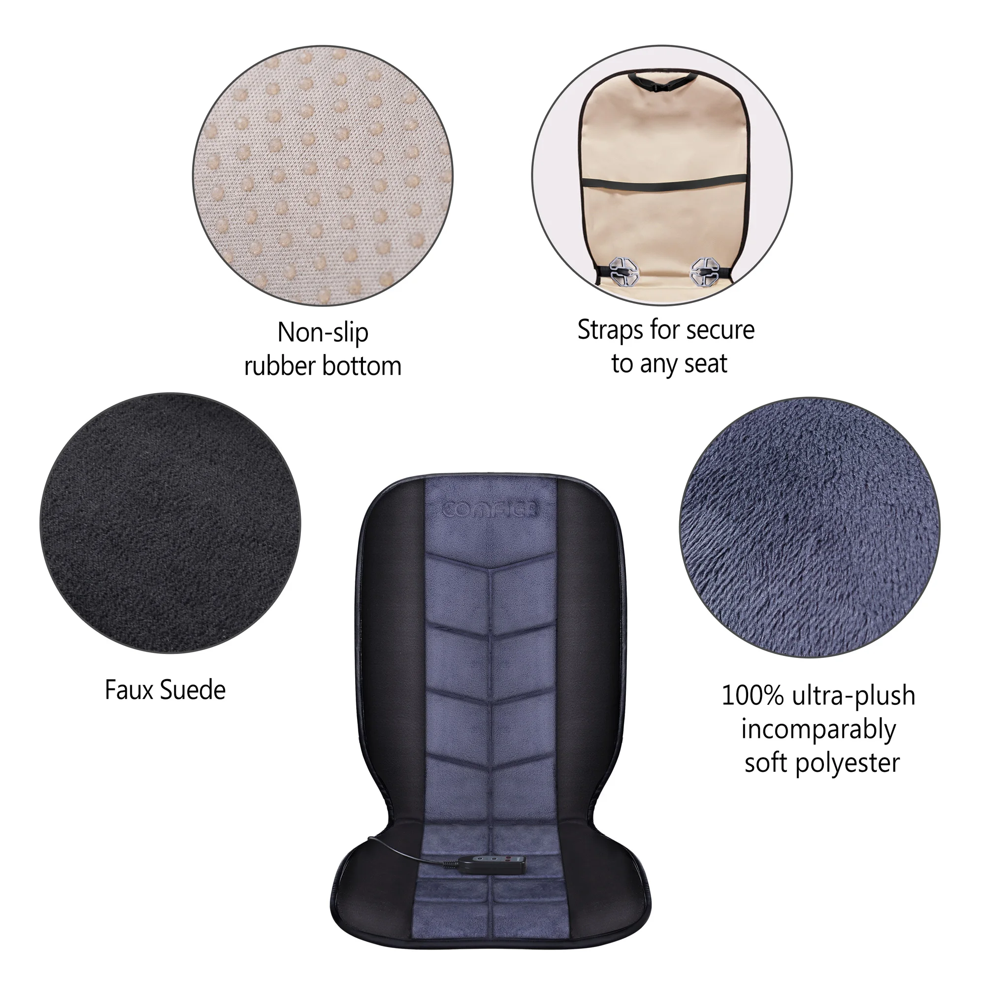 2019 Latest Car Chair Full Body Heating Warmer Pad Cushion With