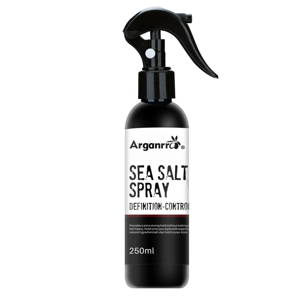 

Create your brand edge matt finishing volume sea salt spray for keeping curl and wave hair