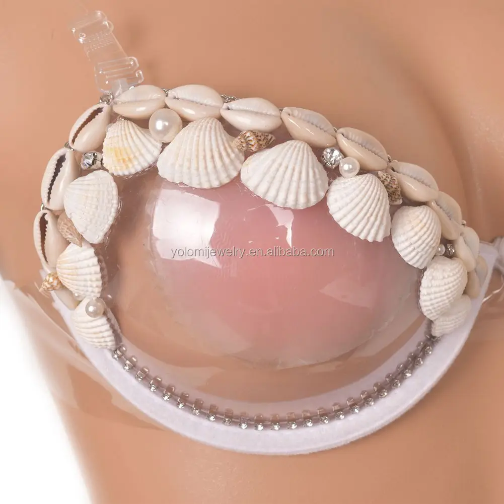 Transparent Cup Bra Nipple Covers Clear Push Up Bra Strap