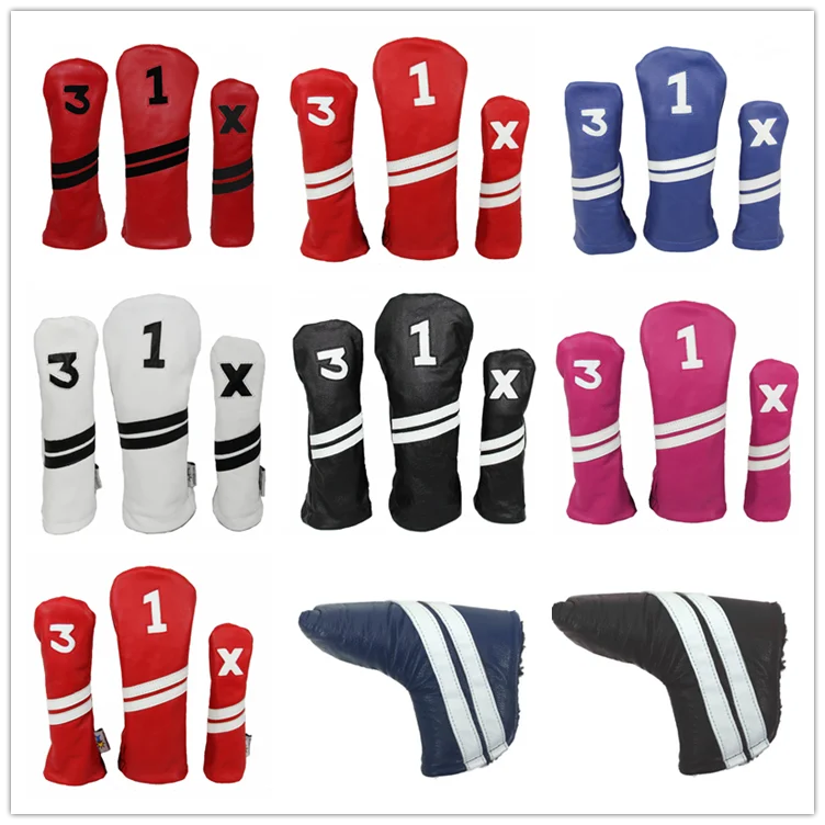 New Design Golf Wood Head Covers Customized Usa Blank Golf Headcovers