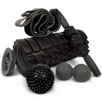 

Wholesale Massage Stick /Strap /Lacrosse Ball Fitness 5 In 1 Foam Roller Set