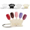 10pcs Clear Nail Tips Crown Shaped Nature White Nail Art Display Palette Acrylic UV Gel Polish Manicure Nail Tips False
