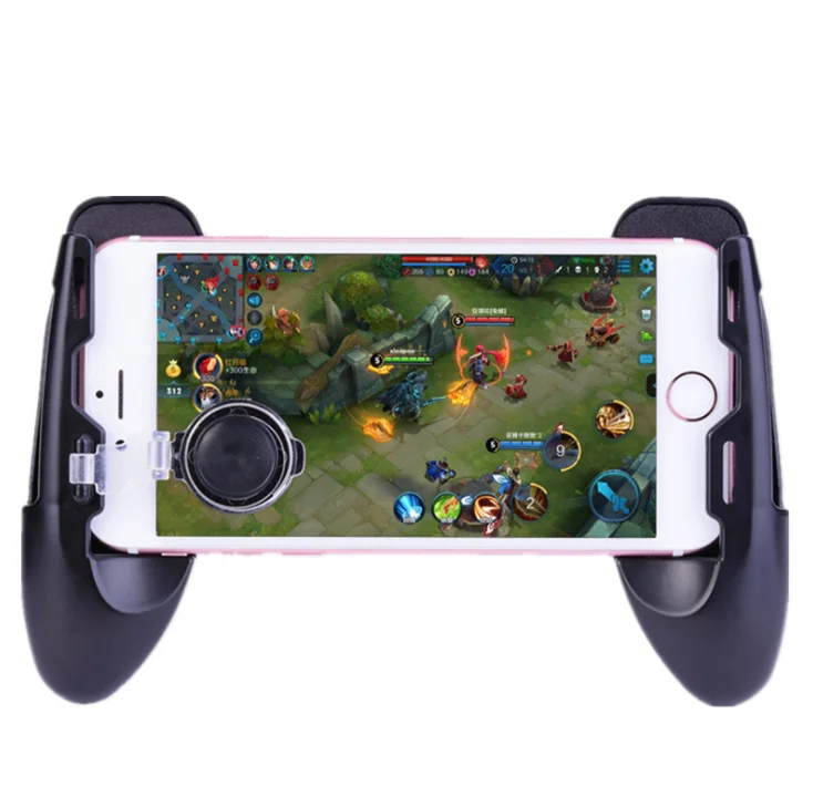 

Portable Mobile Phone Game Handle Grip Adjustable PUBG Gamepad for Mobile Game Grip Holder, Black