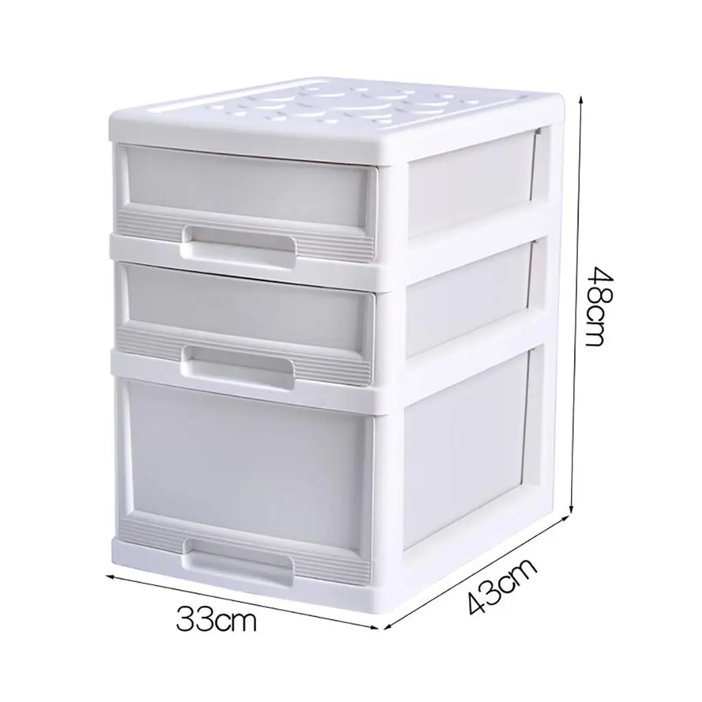 WJ Drawers Drawer Storage Trolley, Monochrome Mobile Storage Trolley Home,Office & Salon (Color : White)