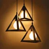 High quality decorative hanging stereoscopic triangle shape led pendant light