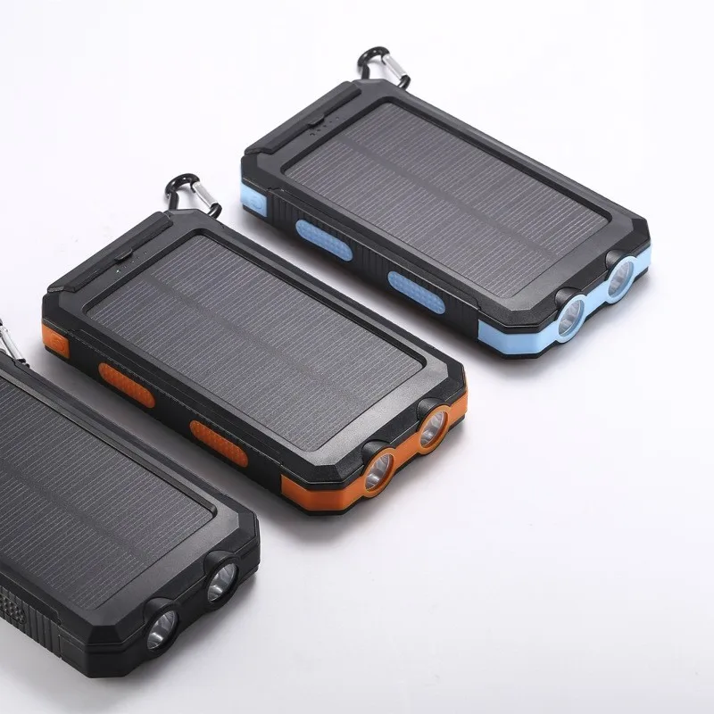 Factory supply high power dual usb ports solar power bank 10000mAh - ANKUX.COM