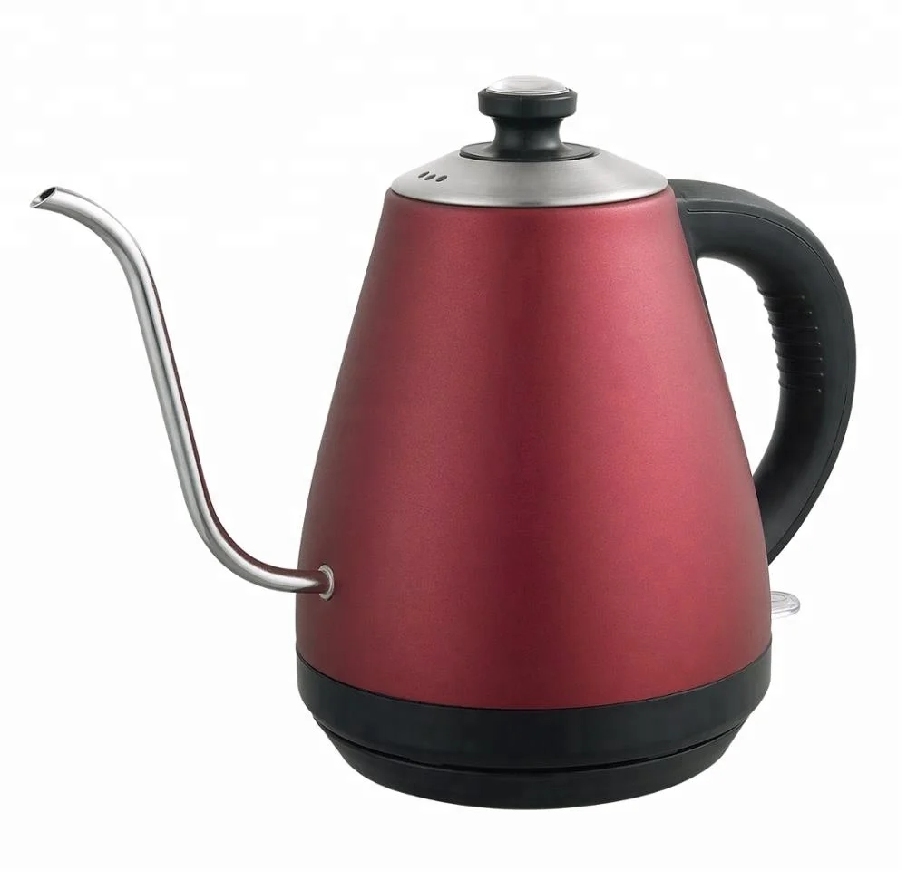 
1.0L Auto Shut-off Cordless Jug Electric Stainless Steel gooseneck Kettle for coffee and tea 