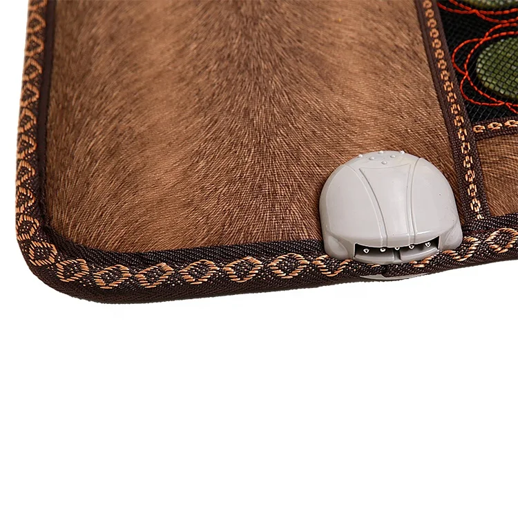 
Far infrared photons tourmaline heated stone pad bio mat jade 