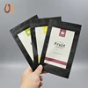 Eco friendly new coming supplies small black heat seal zip lock compostable plastic empey tea packaging bag