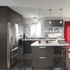 Customized Size Modern Design Australia project MDF factory directly melamine laminated kitchen cabinet