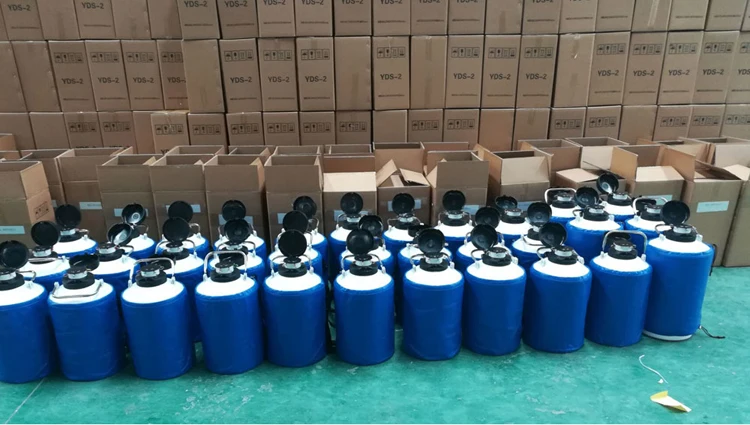 6L small nitrogen cylinder aluminum alloy liquid nitrogen container yds6 semen storage tanks dewar
