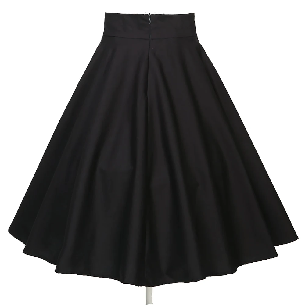 

latest design rockabilly clothing women umbrella black full circle pleated skirts