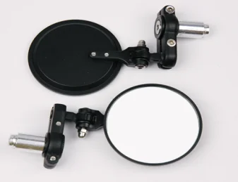Aluminum Universal Cheap Motorcycle Round Handle bar mirror bar end mirror