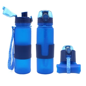 500ml Fda Certificate Wholesale Drinking Collapsible Foldable Sports Water Bottle