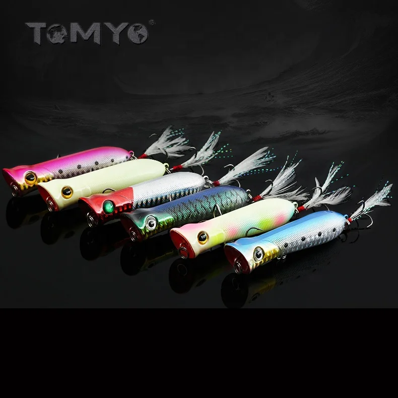 

ToMyo 130mm 12g 3D Eyes Hard Bait Popper Topwater Fishing Lure