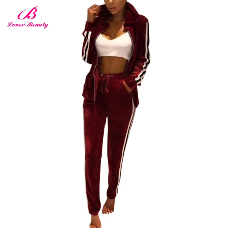 velvet sweat suit