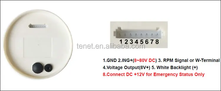 85mm New Tachometer RPM Gauge,RPM Ratio (pulses per round) programmable