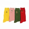 Casual cartoon cotton standard women socks soft comfortable fruits printed long hosiery for women fashion style