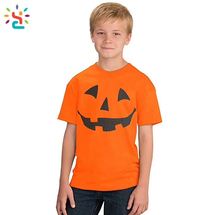 Halloween Tee Shirt Toddler Boys Orange Baby