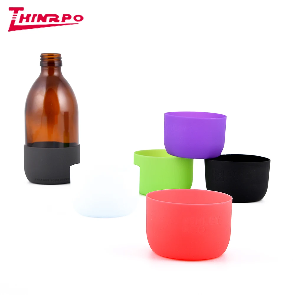 Factory Custom Glass Water Bottle Silicone Sleeve Silicone Rubber
