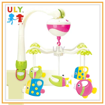 2 In 1 New Style Baby Fish Musical Mobile For Crib Or Baby Cart