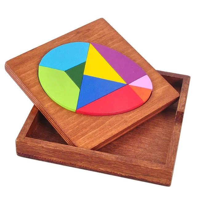 Details about   IQ Training Wooden Board Tangram Puzzles Educational Baby Jigsaw Puzzle KY 