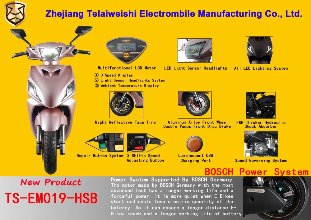 Trewers Electric Motorcycle Mini Motorcycle Electric Hub Motor For