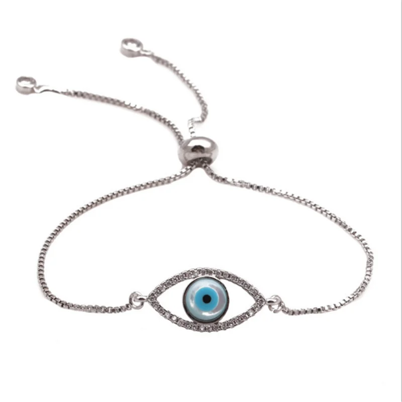 

Wholesale adjustable women jewelry evil eye bracelet, As picture