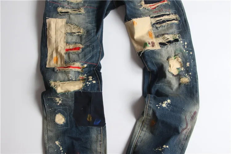 Latest Designer Custom Logo Brand Name Damaged Jeans Clothes Wholesale ...