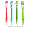 FUNWOOD GQC Novelty ball pen with china doll button, plastic material