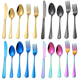 Image of Stainless Steel Flatware Cutlery Set, Include Knife Fork Spoon , Dishwasher Safe