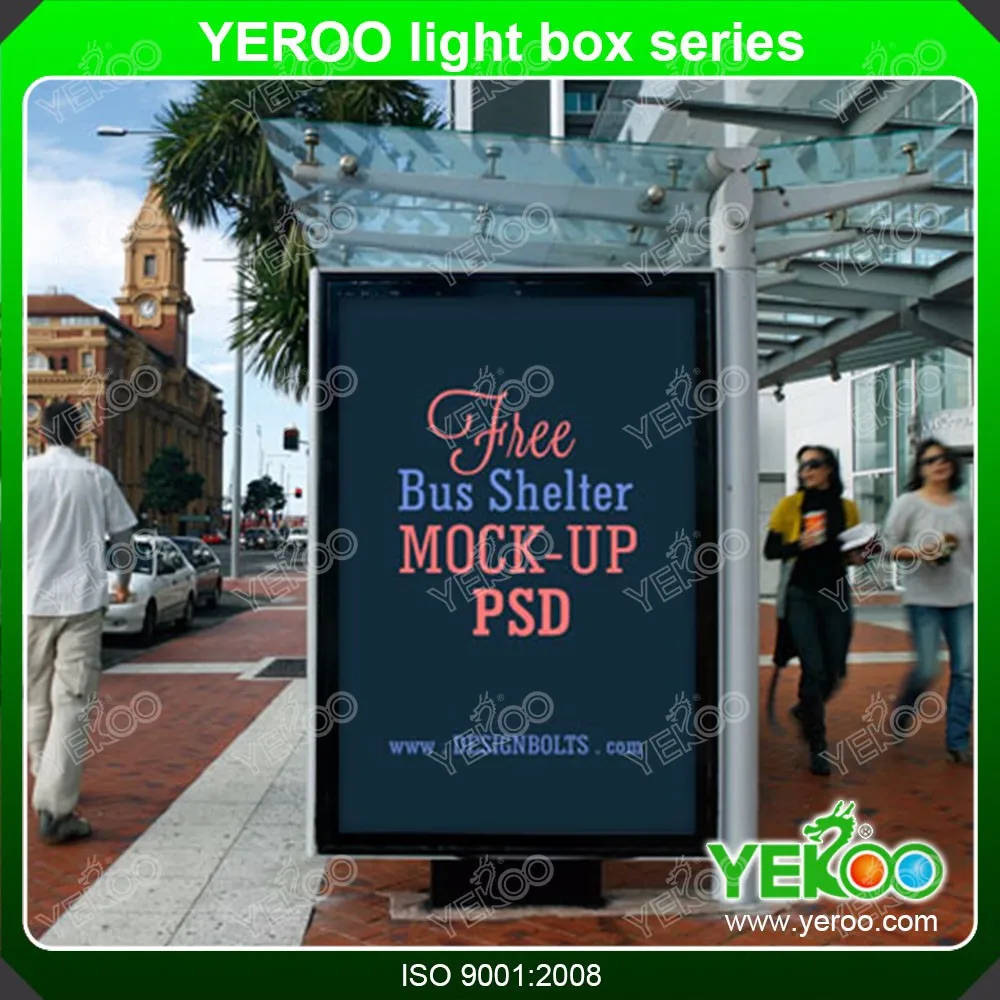 product-YEROO-Outdoor Floor Stand Mupi Advertising Aluminum Profile Light Box-img-6