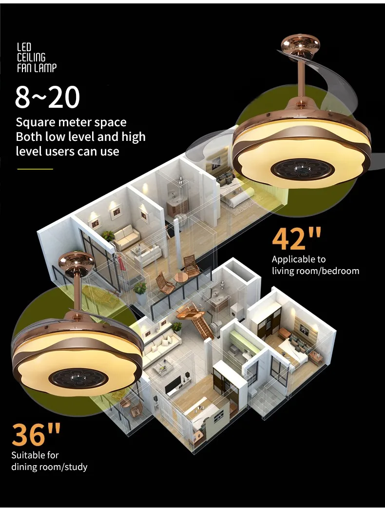 Ceiling Fan, LED, 220, 147 - detail 28