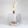 Acrylic modern design side table end table with wheels with drawer