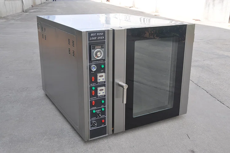 
5 trays countertop gas convection steam oven 220v industrial bakery equipment 