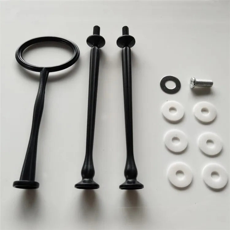 Vintage serving tray fitting Black color three tiers wholesale cheap cookie cake stand hardware kit CSH-014
