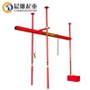 hydraulic floor engine crane with Double rope 400kg straight slide type