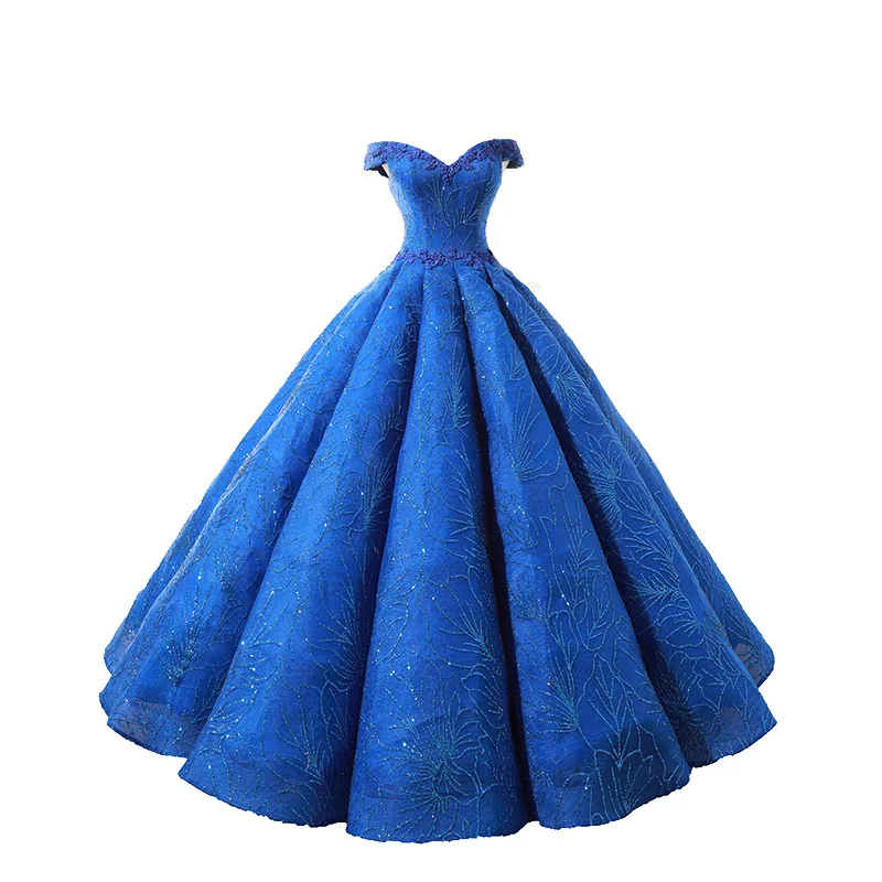 Gorgeous Puffy Long Prom Dress 2018 