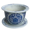 Jingdezhen Crack Glaze Blue and White Ceramic Planter Pot for Garden