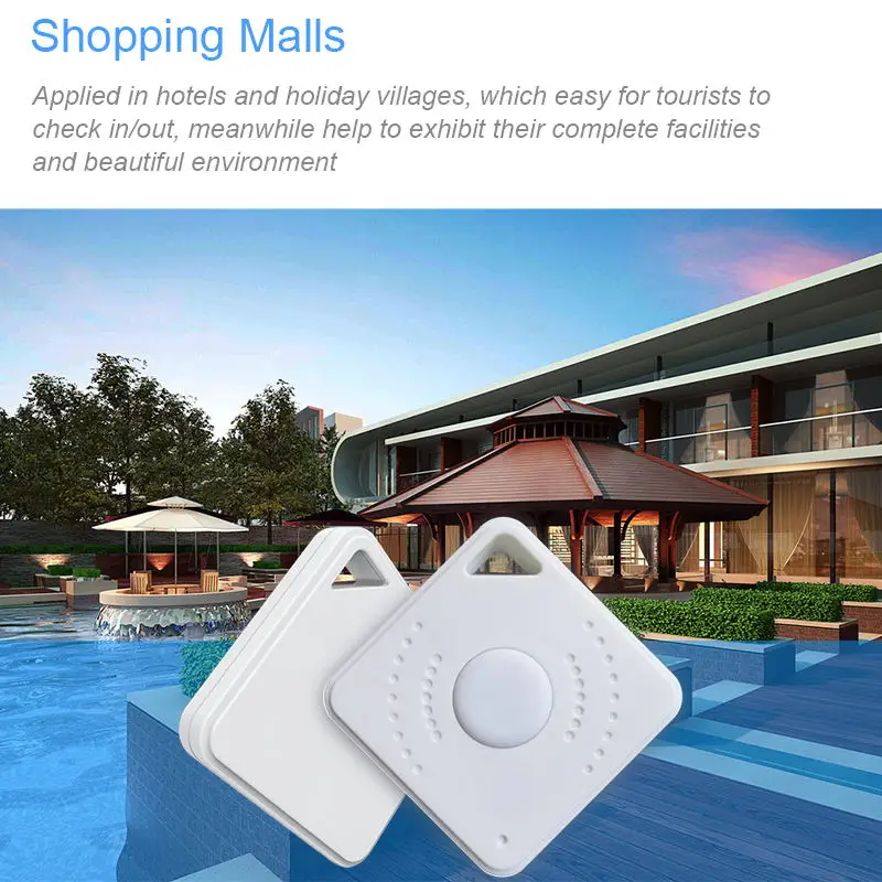 Bluetooth Compatible with iBeacon Eddystone Smart Becon Beacon with Keyring