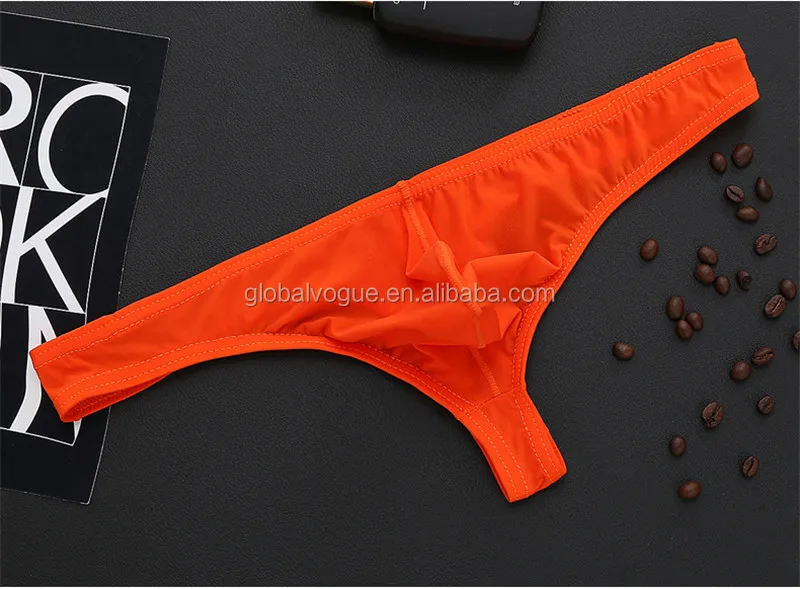 Lowwaist Nylon Ice Silk Onepiece Men's Seamless Thong Buy Ice Silk