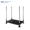 Huameilong iso material handling heavy duty industrial folding gravity stacking storage steel pallet racking