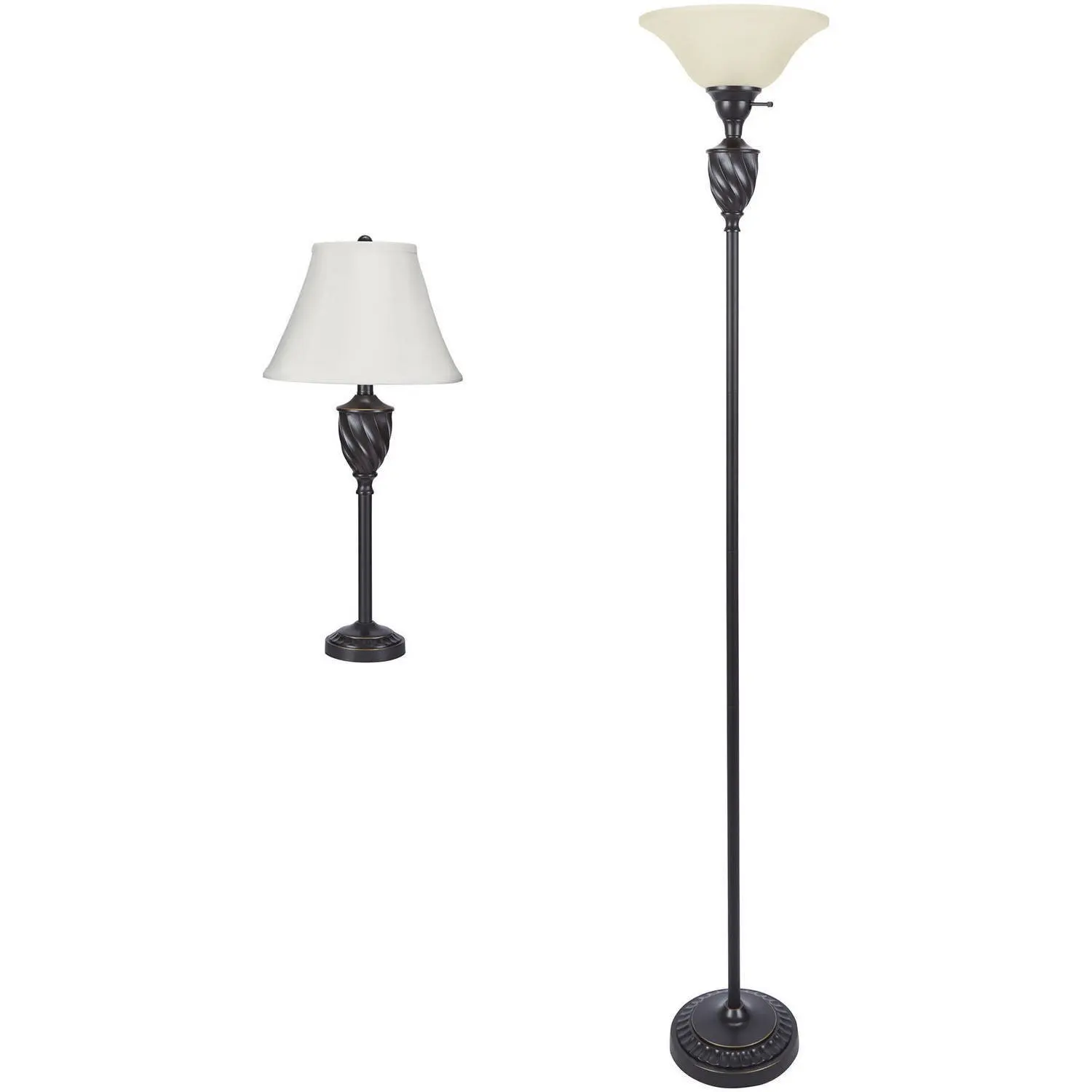 mainstays floor lamp with table