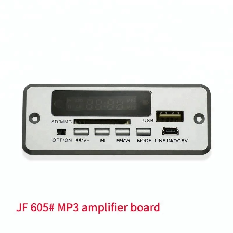 

Audio Amplifier Board Recorder Board Mp3 Usb Module Wireless, Sliver