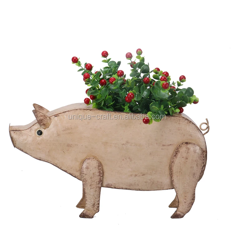 wholesale new a iron animal flower pot garden decorative