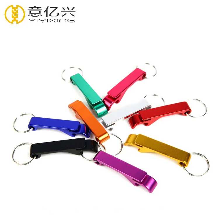 

China Custom Aluminium Anodizing Metal Key Chain Bottle Opener With Logo Laser, Blue;red;purple;anodizing for multi color