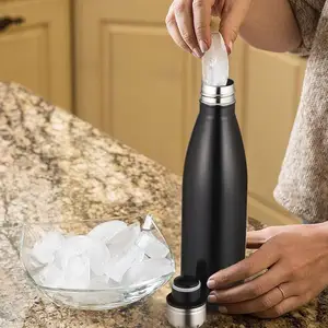Leak-Proof Double Walled Vacuum Insulated 18/8 Stainless Steel Cola Shape Sports Water Bottle 500ml 350ml 750ml