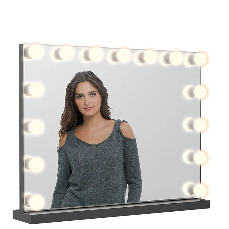 Broadway Desktop Celebrity Mirror Hollywood Vanity Girl 15 Lamps Beauty